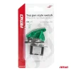 Comutator iluminat (intrerupator) cu protectie, destinatie auto, moto, ATV, SSV, Off-Road, model "TOP GUN", tensiune 12V - 24V, culoare Verde