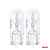 Set 2 becuri cu halogen, soclu T10, W5W, W2.1x9.5d, alimentare 12V