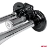 Claxon Camion de tip "goarna", dublu, bitonal, finisaj cromat, alimentare 12V - 24V, 118 dB