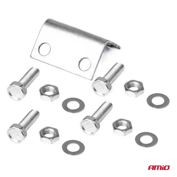 Claxon Camion de tip "goarna", dublu, bitonal, finisaj cromat, alimentare 12V - 24V, 118 dB
