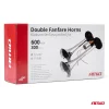 Claxon Camion de tip "goarna", dublu, bitonal, finisaj cromat, alimentare 12V - 24V, 118 dB