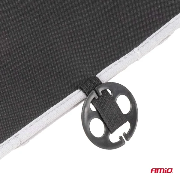 Husa scaun auto cu bile de masaj si suport lombar, dimensiuni 110 x 46 cm, culoare Gri