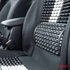 Husa scaun auto cu bile de masaj, suport lombar si tetiera, dimensiuni 131 x 46 cm, culoare Neagra