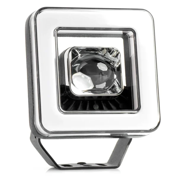 Proiector LED cu Angel Eye model AWL57, pozitie, semnalizare, faza lunga/scurta, pentru Off-Road, ATV, SSV, putere 45W, 8000lm, tensiune 9-36V, dimensiuni 114,5