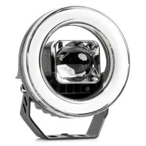 Proiector LED cu Angel Eye model AWL58, pozitie, semnalizare, faza lunga/scurta, pentru Off-Road, ATV, SSV, putere 45W, 8000lm, tensiune 9-36V, dimensiuni 114,5