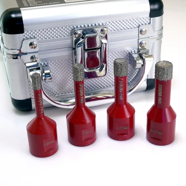 Set 4 carote diamantate, M14, 6-12 mm, Strend Pro