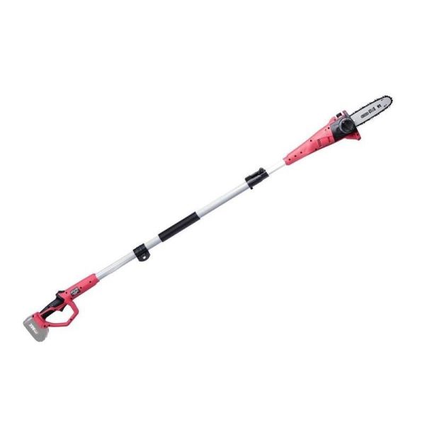 Drujba electrica pentru crengi cu maner telescopic, 20 V Li-Ion, cu acumulator 4 Ah, incarcator, Worcraft