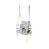 Leagan pentru copii, 3 in 1, lemn, gri, max 30 kg, 34x34x26 cm, Kruzzel