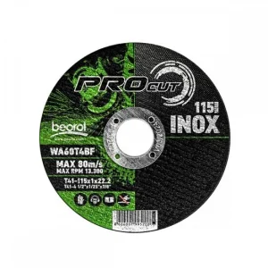 Disc debitat inox, 115x1 mm, Beorol