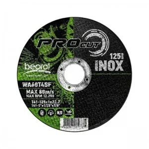 Disc debitat inox, 125x1 mm, Beorol