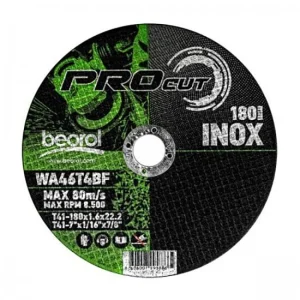 Disc debitat inox, 180x1.6 mm, Beorol