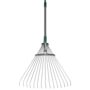 Grebla pentru frunze, gradina, coada telescopica, 15 dinti