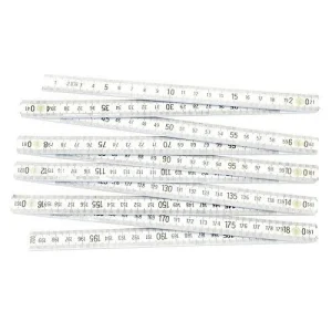 Metru tamplar din plastic alb, 2 m, Strend Pro