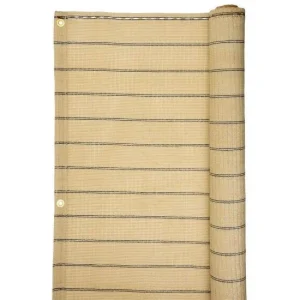 Paravan pentru balcon, terasa, gard, bej, 185 g/m2, UV, 5x1 m