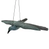Decoratiune gradina, plastic, corb zburator, 80x45x11 cm