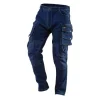Pantaloni de lucru tip blugi, cu intariri pentru genunchi, model Denim, marimea XL/54, NEO