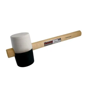 Ciocan cauciuc, alb-negru, coada lemn 1100g, Richmann Exclusive