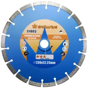 Disc diamantat, beton, taiere uscata, 230 mm/22.23 mm, Richmann