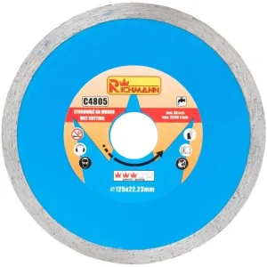 Disc diamantat continuu, placi ceramice, taiere umeda, 125 mm/22.23 mm, Richmann