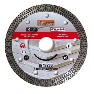 Disc diamantat turbo subtire, placi ceramice, taiere umeda si uscata, 115 mm/22.23 mm, Richmann Exclusive