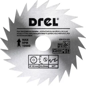 Disc circular 125 mm 24T, DREL