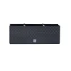 Jardiniera decorativa, sistem irigare, imitatie ratan, antracit, 30 L, 60x25x24 cm, Rato Case Old