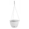 Ghiveci decorativ cu lant, rotund,​​​​​​​ alb, 23x14.5 cm, Splofy WS 
