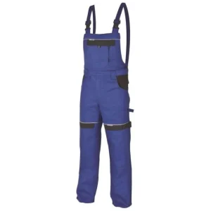 Pantaloni cu pieptar, albastru, marimea M/50