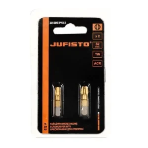 Set varfuri, biti, PH2, 1/4", 2 buc, PH2x25 mm, Jufisto