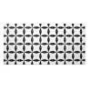 Panou decorativ, PVC, model marmura, abstract, alb si negru, 96x48.5cm