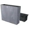 Jardiniera decorativa, Urbi Case Beton Effect, 58x18x49.8 cm, gri, Prosperplast, Old
