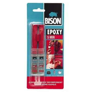 Adeziv epoxidic bicomponent rapid BISON Epoxy 5 minute, 2 x12ml