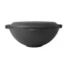 Oala de fonta tip wok, cu capac, 3 in 1, 37x18 cm, Perfect Home