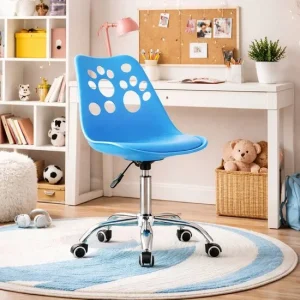 Scaun de birou, Artool, Print, rotativ, PP, albastru, 50x57x93.5 cm