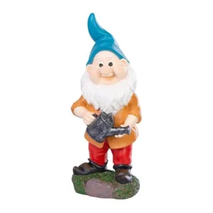 Decoratiune gradina, MagicHome, polirasina, pitic cu stropitoare, 12.5x12x30 cm