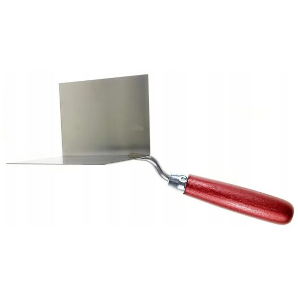 Mistrie inox, colt exterior, sudura in puncte, 7.5x11 cm, maner lemn, Olejnik