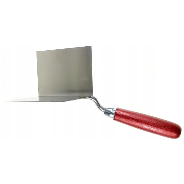 Mistrie inox, colt exterior, sudura in puncte, 7.5x11 cm, maner lemn, Olejnik