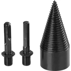 Con despicator lemn pentru bormasina, Strend Pro, cu 2 adaptoare, SDS PLUS, HEX 1/2", 42 mm