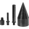 Con despicator lemn pentru bormasina, Strend Pro, cu 3 adaptoare, SDS MAX, HEX 1/2", 60 mm