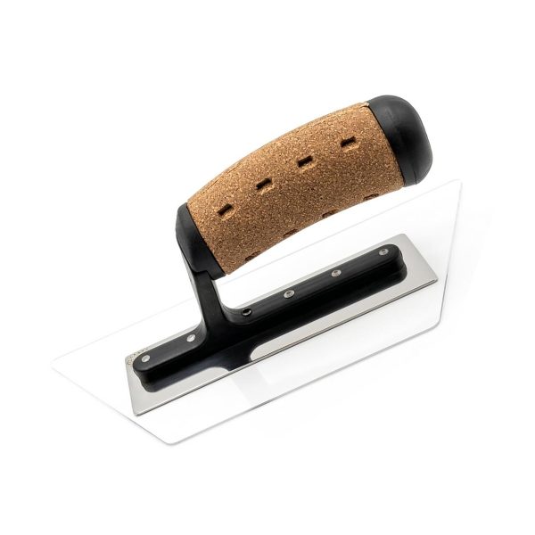 Gletiera policarbonat, venetiana, trapezoidala, 24x13x10 cm x 1 mm, maner pluta, Olejnik