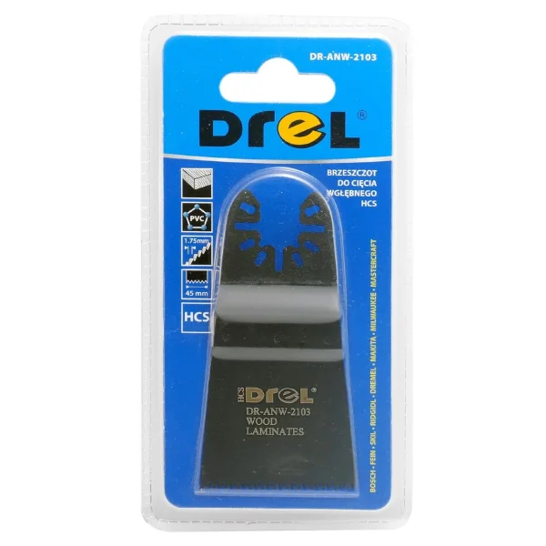 Panza/lama fierastrau, pentru multifunctional, HCS, pentru lemn, 45 mm, Drel