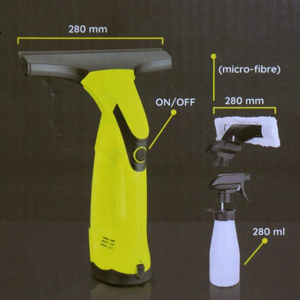 Aspirator, curatator de geamuri, cu acumulator