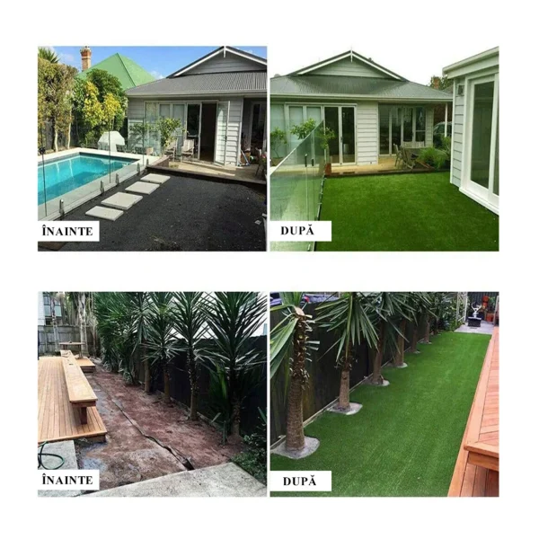 Gazon/Iarba artificiala, verde, inaltime fir 20 mm, 5x2 m