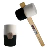 Ciocan cauciuc, alb-negru, coada lemn 910g, Richmann Exclusive