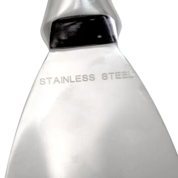 Spaclu inox monobloc, maner metalic, 15 cm, Olejnik