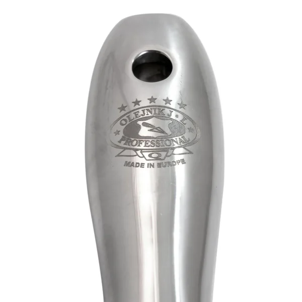 Spaclu inox monobloc, maner metalic, 15 cm, Olejnik
