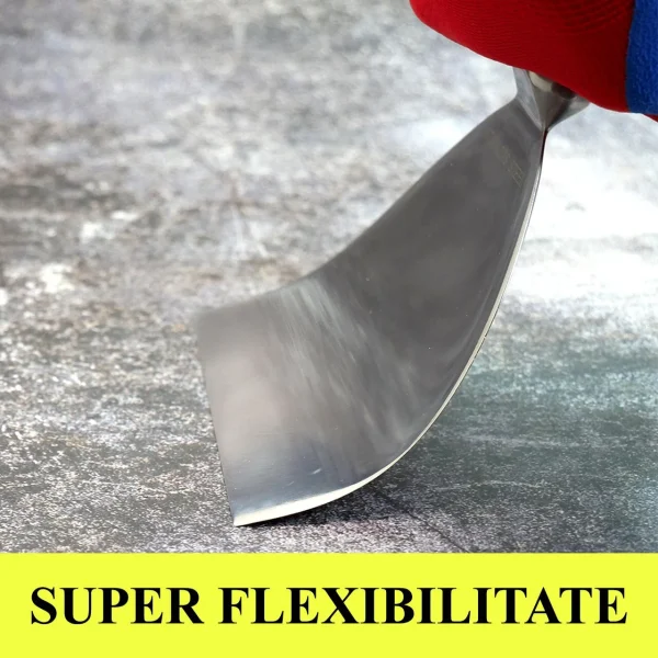 Set 4 spacluri inox, monobloc, maner metalic, 75-100-150-200 mm, Olejnik