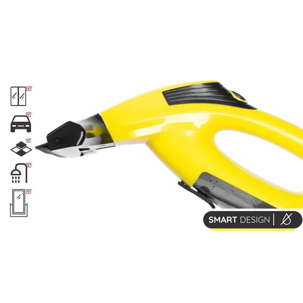 Aspirator de geamuri si oglinzi, electric, stergator fara fir cu acumulator 200 mAh, 280 ml, laveta microfibra