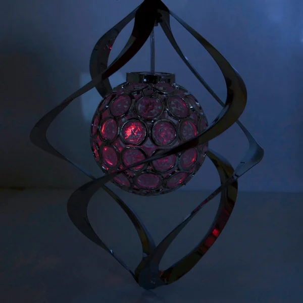 Lampa solara pentru gradina, 1 LED multicolor, 16 cm, Acamar