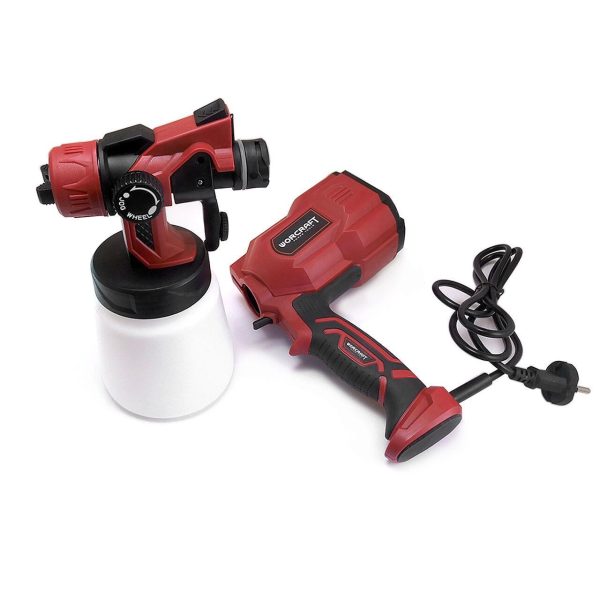 Pistol de vopsit electric, vas inferior, 550 W, 800 ml, 1.8 mm, Worcraft
